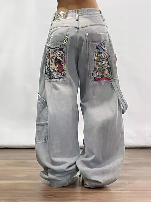 American Retro Hiphop Boyfriend Jeans