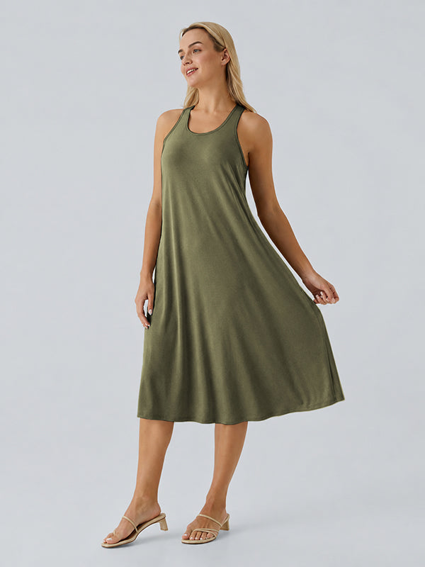 Loose Camisole Dress with Built-in Bra