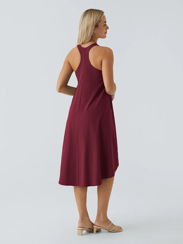 Racerback Side Pocket Quick Dry Casual Dress