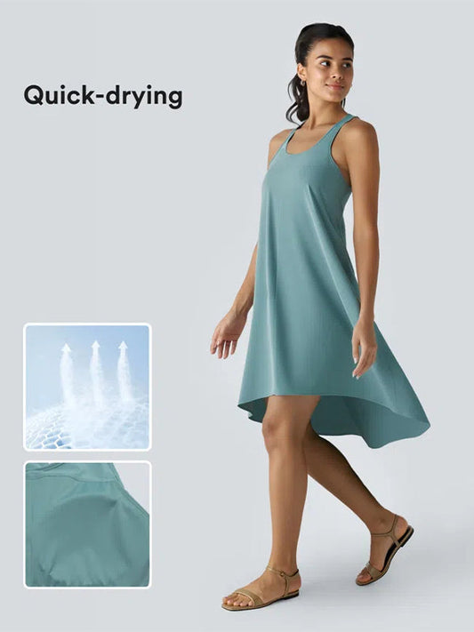 Racerback Side Pocket Quick Dry Casual Dress