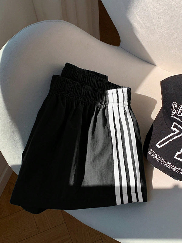 Retro Four-Stripe Shorts