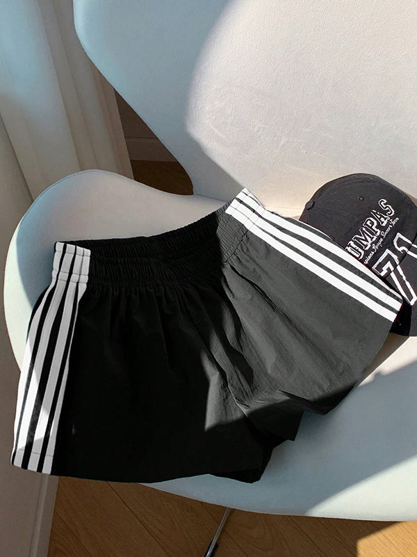 Retro Four-Stripe Shorts
