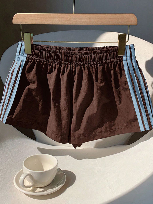 Retro Four-Stripe Shorts