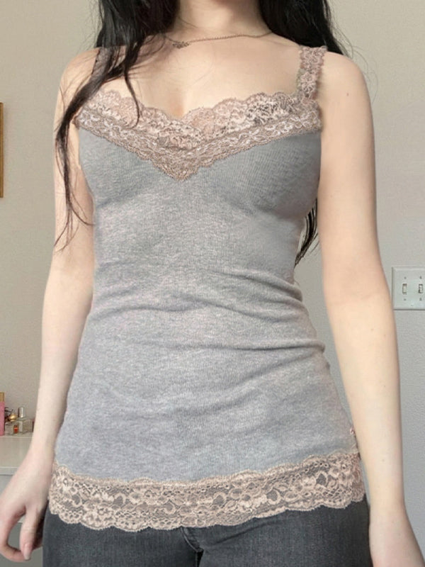 Lace Panels Cami Top