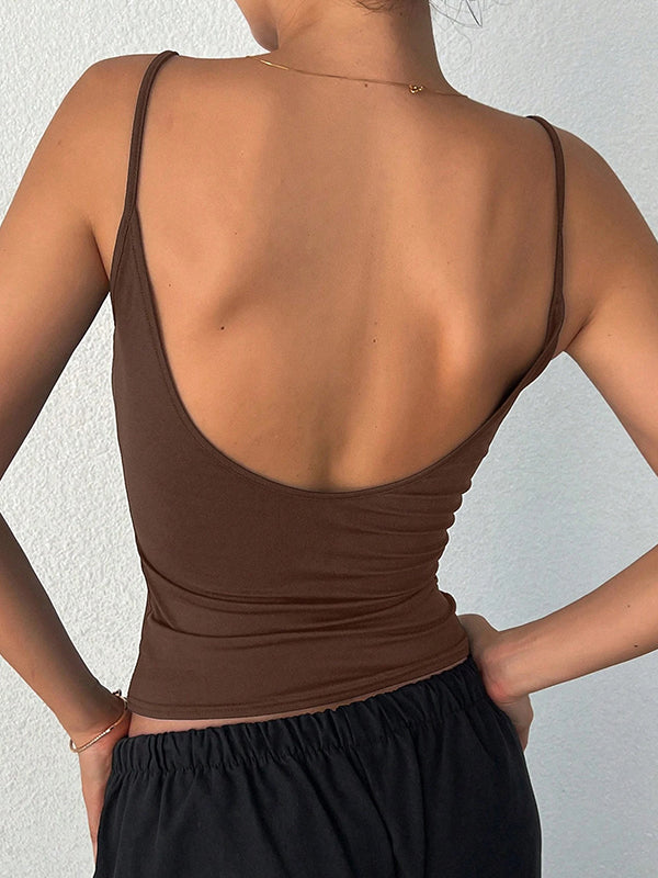 Low-Cut Back Cami Top