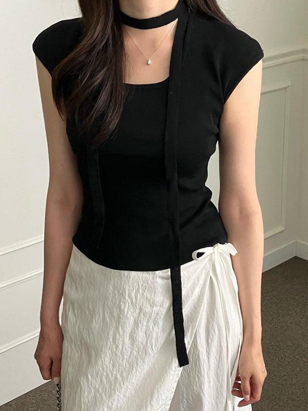 Fitted With A Sash Short Sleeve