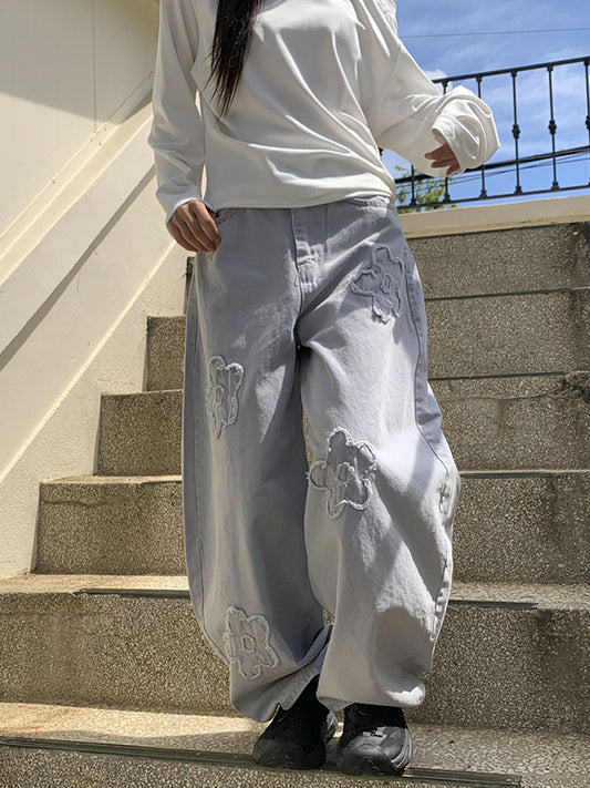 Vintage Frayed Edges Boyfriend Jeans