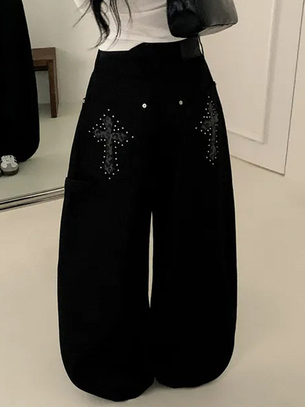 Pocket-Style Workwear Boyfriend Jeans