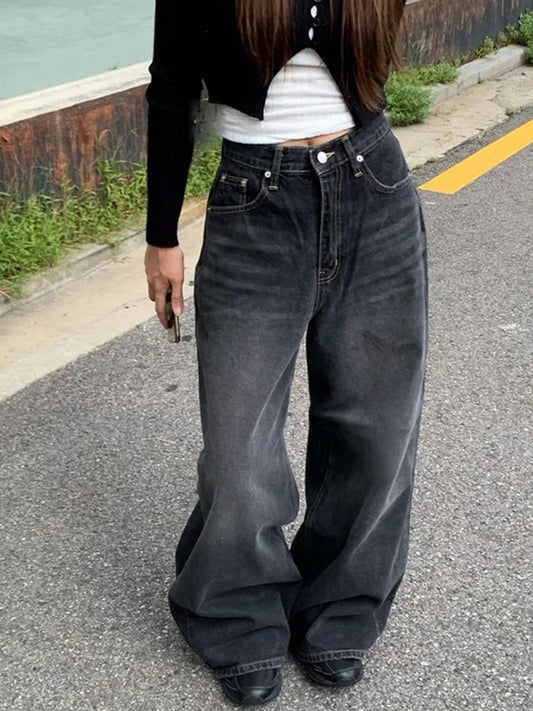 Pocket Bow Print Boyfriend Jeans