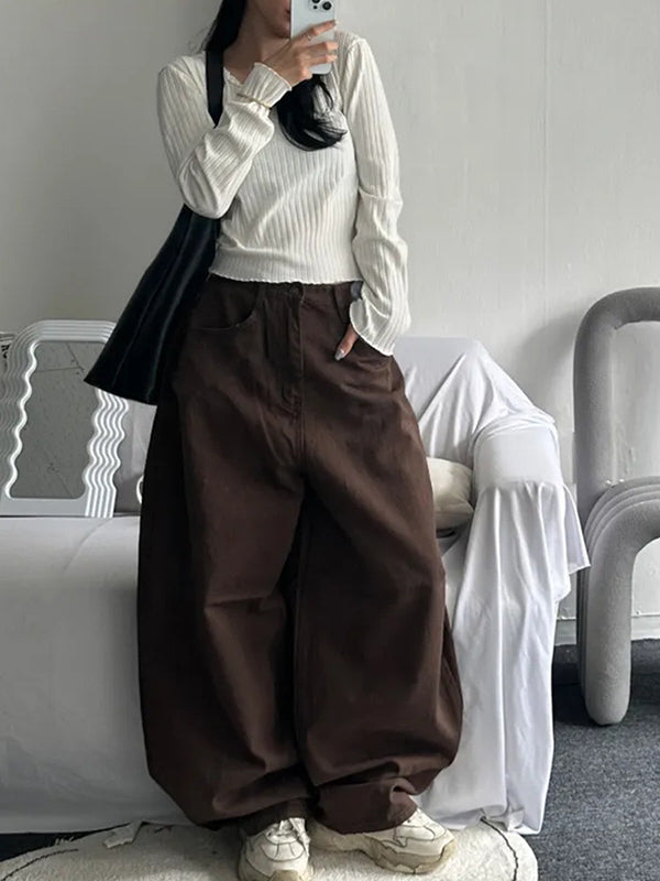 Casual Relaxed Boyfriend Jeans