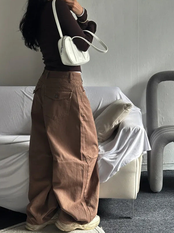 Casual Relaxed Boyfriend Jeans