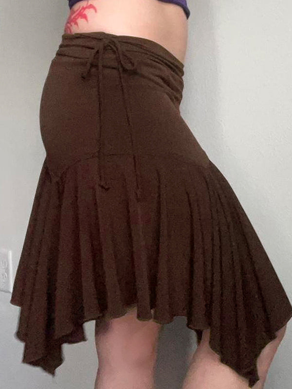 Vintage Brown Maxi Skirt