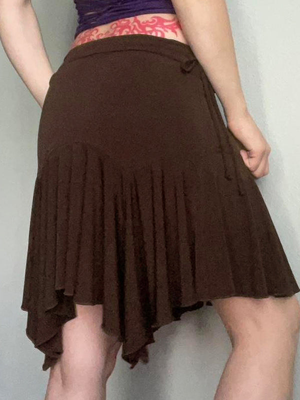 Vintage Brown Maxi Skirt