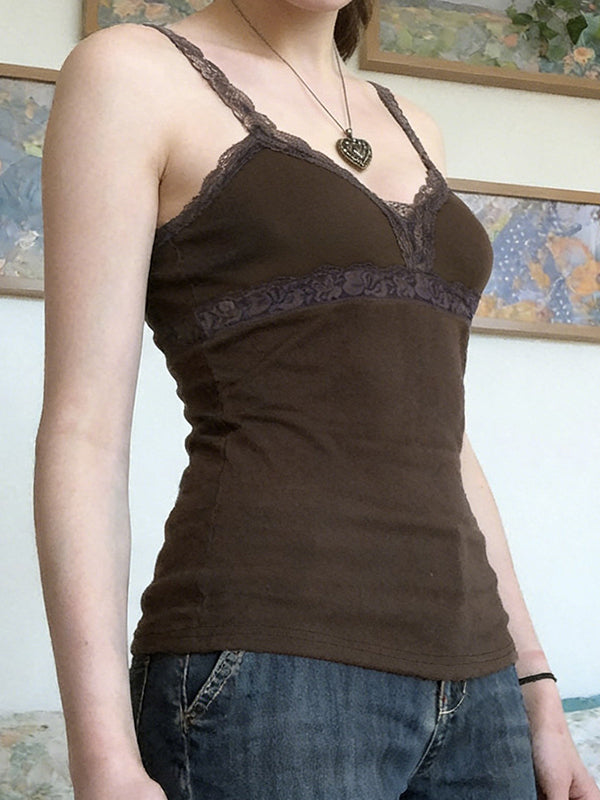 Vintage Lace Patchwork Cami Top