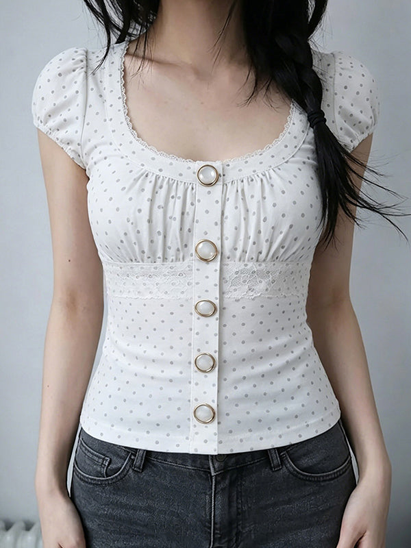 Sweet Young Girl Short Sleeve