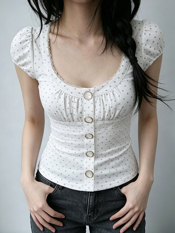 Sweet Young Girl Short Sleeve