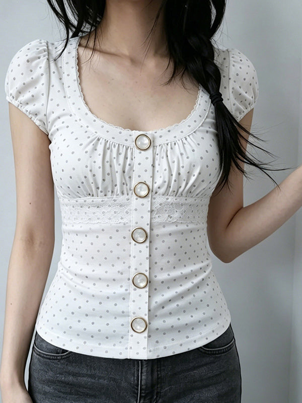Sweet Young Girl Short Sleeve