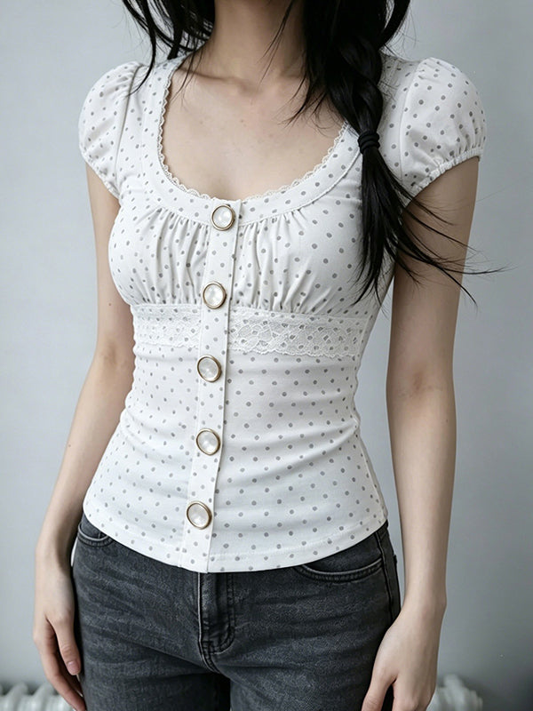 Sweet Young Girl Short Sleeve