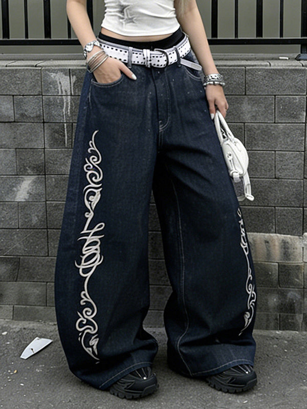 Custom Prints Boyfriend Jeans