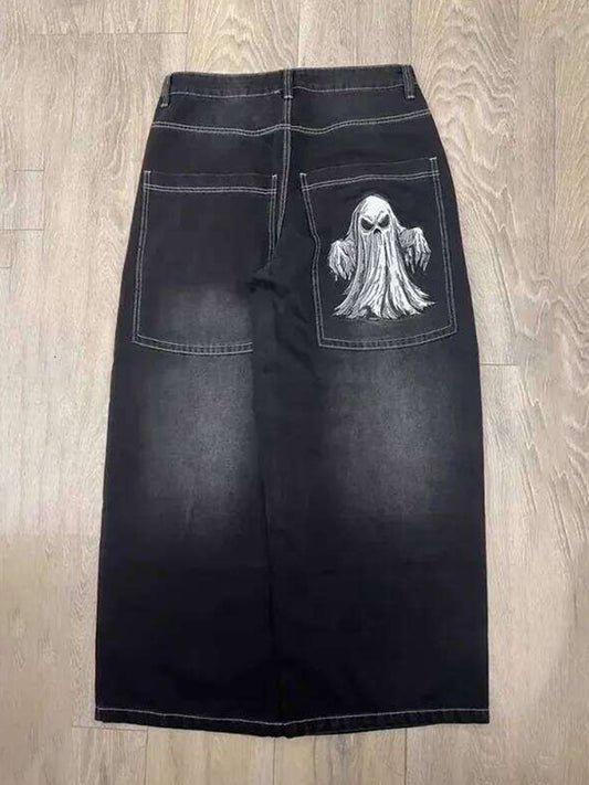 American Street Skull Boyfriend Jeans