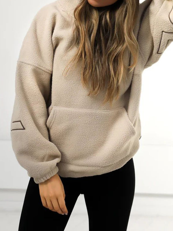 Letter Print Oversized Hoodie