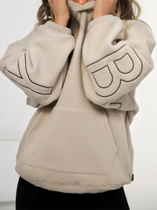 Letter Print Oversized Hoodie