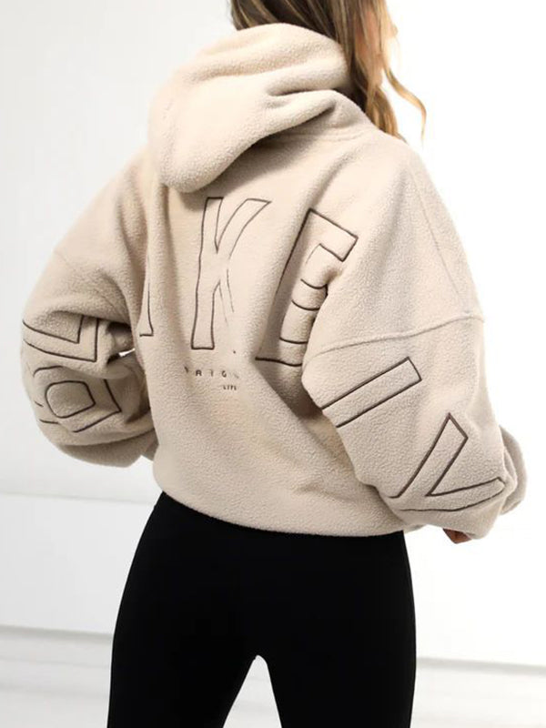 Letter Print Oversized Hoodie