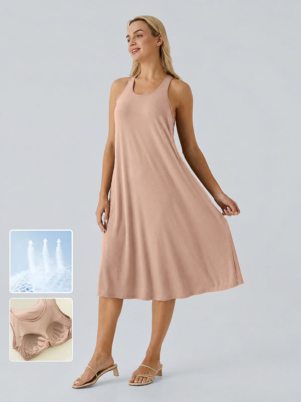 Loose Camisole Dress with Built-in Bra