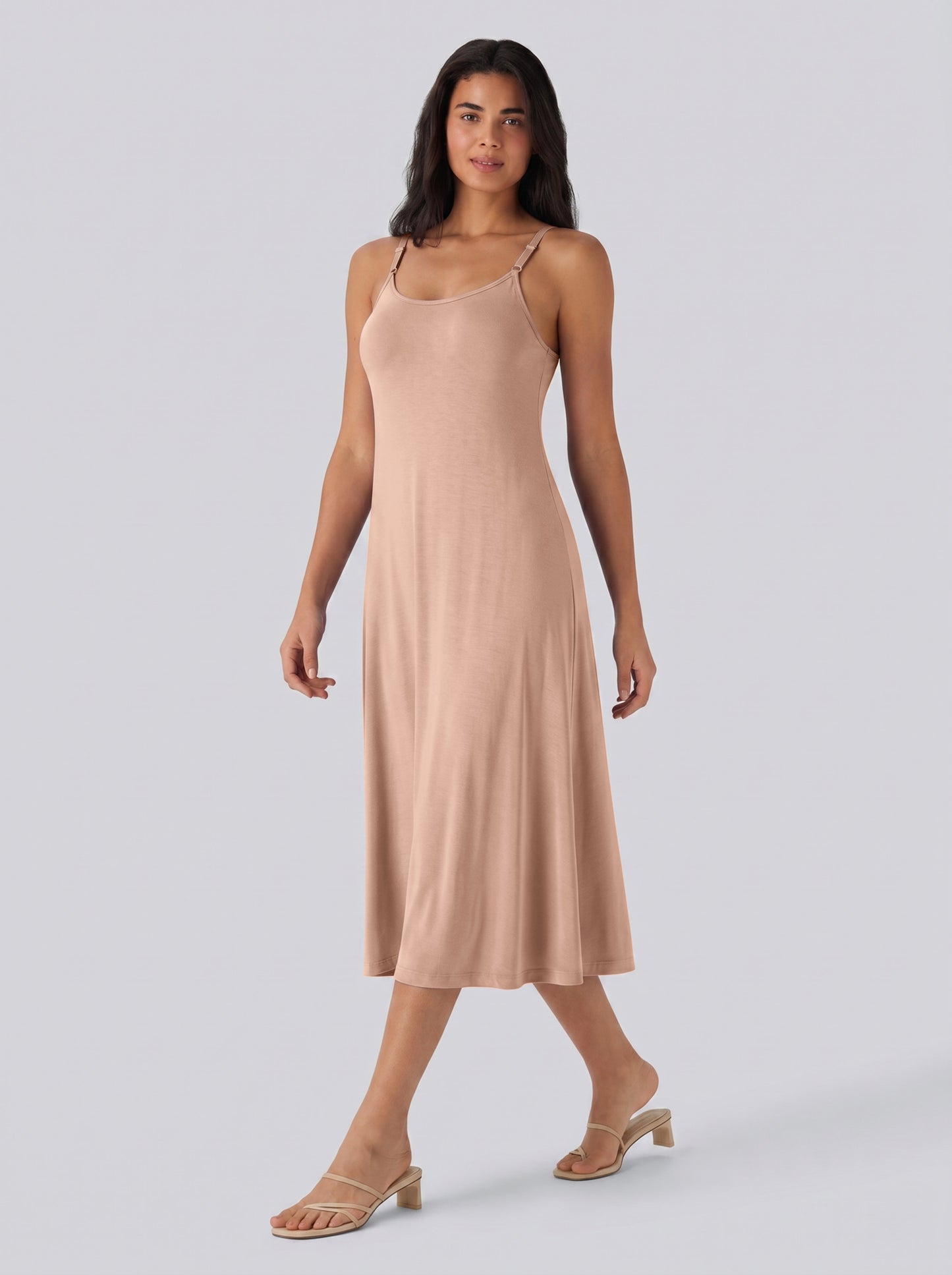 Adjustable Strap Dress Built-in Bra